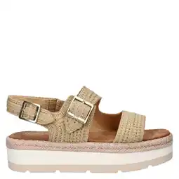 Wehkamp Toms Giana sandalen met plateauzool beige aanbieding