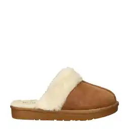 Wehkamp Nelson Home suède pantoffels cognac aanbieding