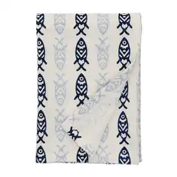 Wehkamp Madam Stoltz theedoek vis (50x70 cm) aanbieding