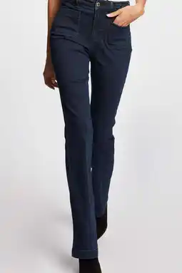 Wehkamp Morgan high waist flared jeans dark denim aanbieding