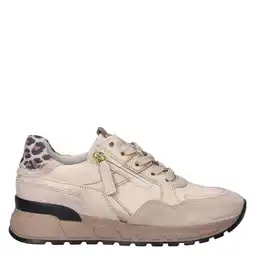 Wehkamp Gabor Comfort Optifit leren sneakers beige aanbieding