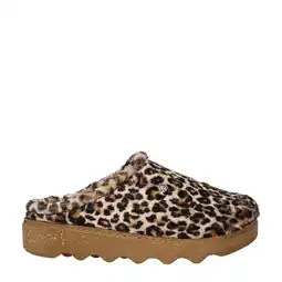 Wehkamp Rohde pantoffels met panterprint beige/zwart aanbieding