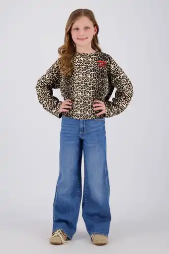 Wehkamp Vingino wide leg jeans dark blue denim aanbieding