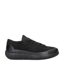 Wehkamp Ecco Soft Zero leren sneakers zwart aanbieding