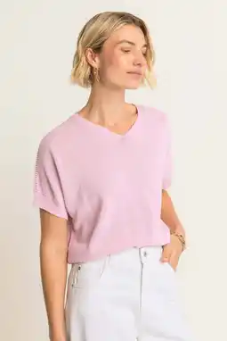 Wehkamp Expresso gebreide trui lichtroze aanbieding