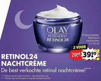 Kruidvat Retinol24 Nachtcreme aanbieding