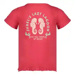 Wehkamp Jubel T-shirt Lazy Lagoon met backprint fuchsia aanbieding