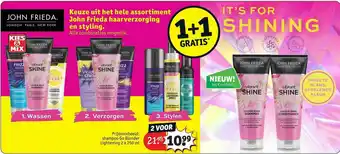 Kruidvat John Frieda Shampoo Go Blonder Lightening 1+1 Gratis aanbieding