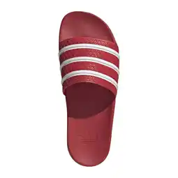Wehkamp adidas Originals Adilette badslippers rood/wit aanbieding
