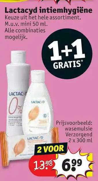 Kruidvat Lactacyd Intiemhygiëne 1+1 Gratis aanbieding