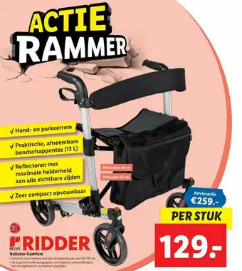 Lidl Ridder Rollator Comfort aanbieding