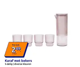 Action Karaf met bekers aanbieding