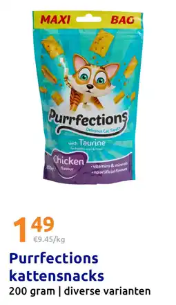 Action Purrfections kattensnacks aanbieding