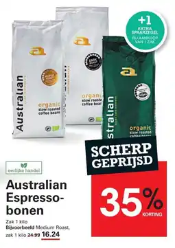 Sligro Australian Espresso-bonen aanbieding