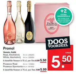 Sligro Pronol Prosecco DOC aanbieding