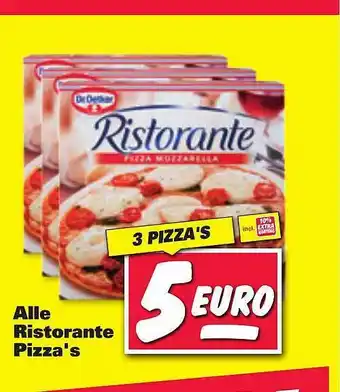 Nettorama Alle Ristorante Pizza's aanbieding