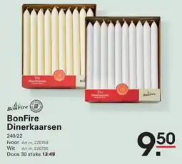 Sligro BonFire Dinerkaarsen aanbieding