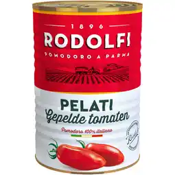 Albert Heijn Rodolfi Pelati gepelde tomaten aanbieding