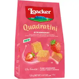 Albert Heijn Loacker Quadratini strawberry aanbieding