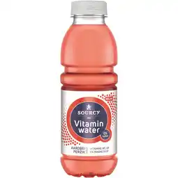 Albert Heijn Sourcy Vitaminwater aardbei perzik aanbieding
