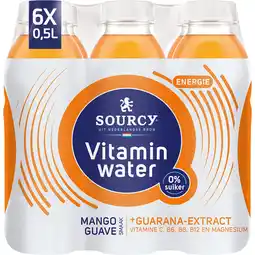 Albert Heijn Sourcy Vitaminwater mango guave 6-pack aanbieding