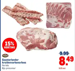Makro Gaasterlander kruidenvarkensvlees aanbieding