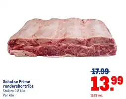 Makro Schotse prime rundershortribs aanbieding