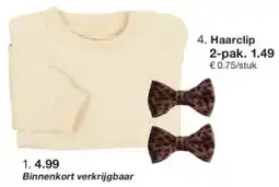Zeeman Haarclip aanbieding