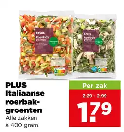 PLUS Plus italiaanse roerbak-groenten aanbieding