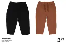 Zeeman Baby broek aanbieding