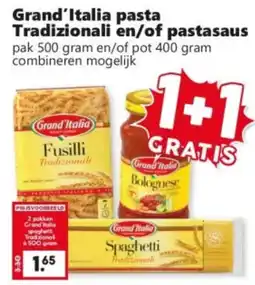 Coop Grand'italia pasta tradizionali en/of pastasaus aanbieding