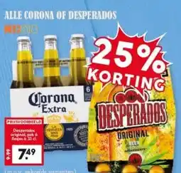 Coop Alle corona of desperados aanbieding