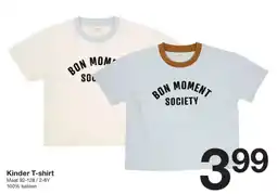 Zeeman Bon moment society Kinder T-shirt aanbieding