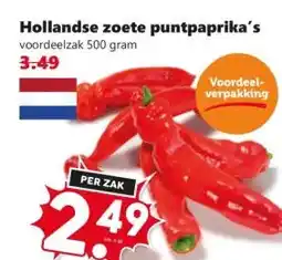 Coop Hollandse zoete puntpaprika's aanbieding