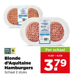PLUS Blonde d'aquitaine hamburgers aanbieding