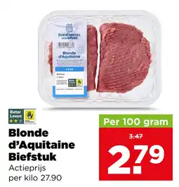 PLUS Blonde d'aquitaine biefstuk aanbieding