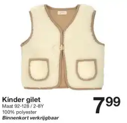 Zeeman Kinder gilet aanbieding