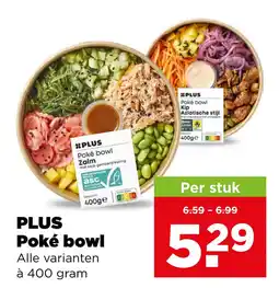 PLUS Plus poke bowl aanbieding