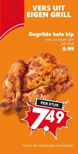 Coop Gegrilde hele kip aanbieding