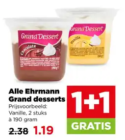 PLUS Alle ehrmann grand desserts aanbieding