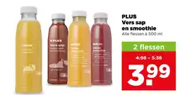 PLUS Plus vers sap en smoothie aanbieding