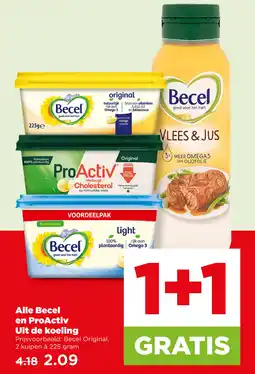 PLUS Alle becel en proactiv uit de koeling aanbieding