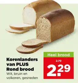 PLUS Korenlanders rond brood aanbieding