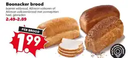 Coop Boonacker brood aanbieding