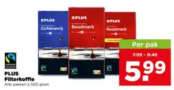 PLUS Plus filterkoffie aanbieding