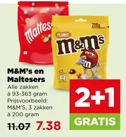 PLUS M&M's en Maltesers aanbieding