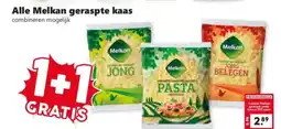Coop Alle melkan geraspte kaas aanbieding