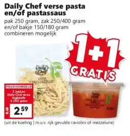 Coop Daily Chef verse pasta en/of pastassaus aanbieding