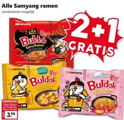 Coop Alle Samyang ramen aanbieding