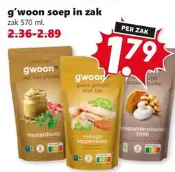 Coop G'woon soep in zak aanbieding